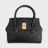 Milano Medium - Italian Leather Handle Bag with Woven Crossbody Strap