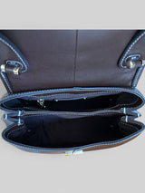 Charlotte- Italian Leather Structured Architectural Silhouette Top-Handle Bag