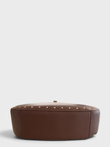 Aria - Pebbled Crescent Hobo Shoulder Bag in Alt-Leather