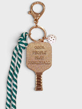 Candy Stripe Pickleball Bag Charm