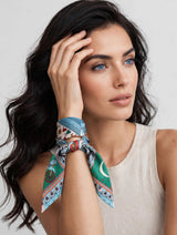 Equestrian Multi-Colored Bandeau- Skinny Scarf