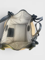 Natalia - Italian Leather & Raffia Market Tote