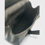 Milano Medium - Italian Leather Handle Bag with Woven Crossbody Strap