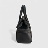 Milano Medium - Italian Leather Handle Bag with Woven Crossbody Strap