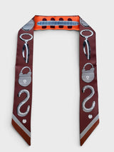 Locks & Buckles Bandeau - Skinny Scarf