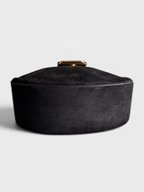 Celeste - Suede-Look Structured Hobo Bag with Woven Detail in Premium Alt-Leather