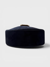 Celeste - Suede-Look Structured Hobo Bag with Woven Detail in Premium Alt-Leather