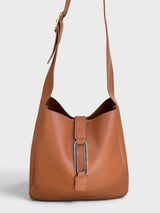 Lizette - Vegan Leather Shoulder Bag with Detachable Pouch