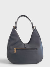 Aria - Pebbled Crescent Hobo Shoulder Bag in Alt-Leather