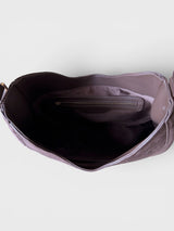Celeste - Suede-Look Structured Hobo Bag with Woven Detail in Premium Alt-Leather