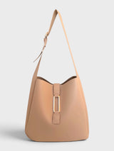 Lizette - Vegan Leather Shoulder Bag with Detachable Pouch