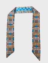 Parisian Blue Bandeau - Skinny Scarf 24