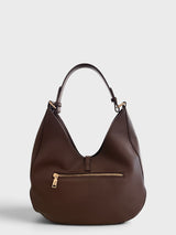Aria - Pebbled Crescent Hobo Shoulder Bag in Alt-Leather