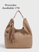 Colette - Pebbled Slouchy Hobo Bag in Premium Alt-Leather