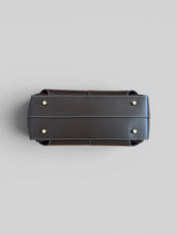 Charlotte- Italian Leather Structured Architectural Silhouette Top-Handle Bag