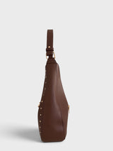 Aria - Pebbled Crescent Hobo Shoulder Bag in Alt-Leather