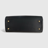 Milano Medium - Italian Leather Handle Bag with Woven Crossbody Strap