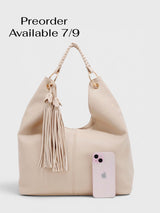 Colette - Pebbled Slouchy Hobo Bag in Premium Alt-Leather