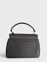 Beldaccini - Italian Leather Croc-Embossed Multi-Compartment Handle Bag