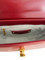 Celia - Italian Luminous Leather Satchel Bag with High Gloss Finish