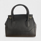 Milano Medium - Italian Leather Handle Bag with Woven Crossbody Strap