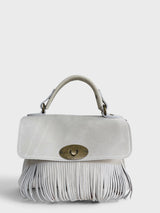 Capriana - Italian Suede Fringed Relaxed Shoulder Bag