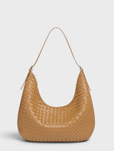 Margot Slouchy Weaved Shoulder Bag in Premium Alt-Leather