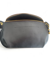 Saffiano Leather Sling Belt Bag