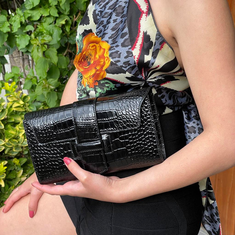 Cleo flower-embossed leather shoulder bag | Prada